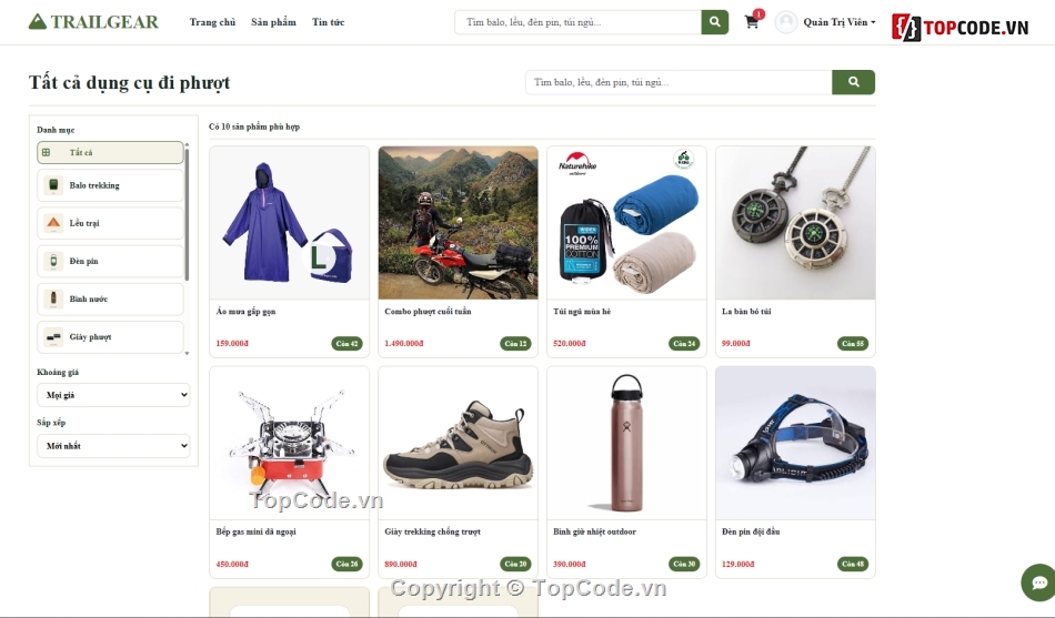 web bán dụng cụ,bán web,code bán hàng